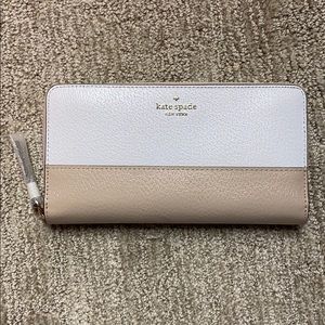 Kate Spade Grove St Neda continental wallet beige